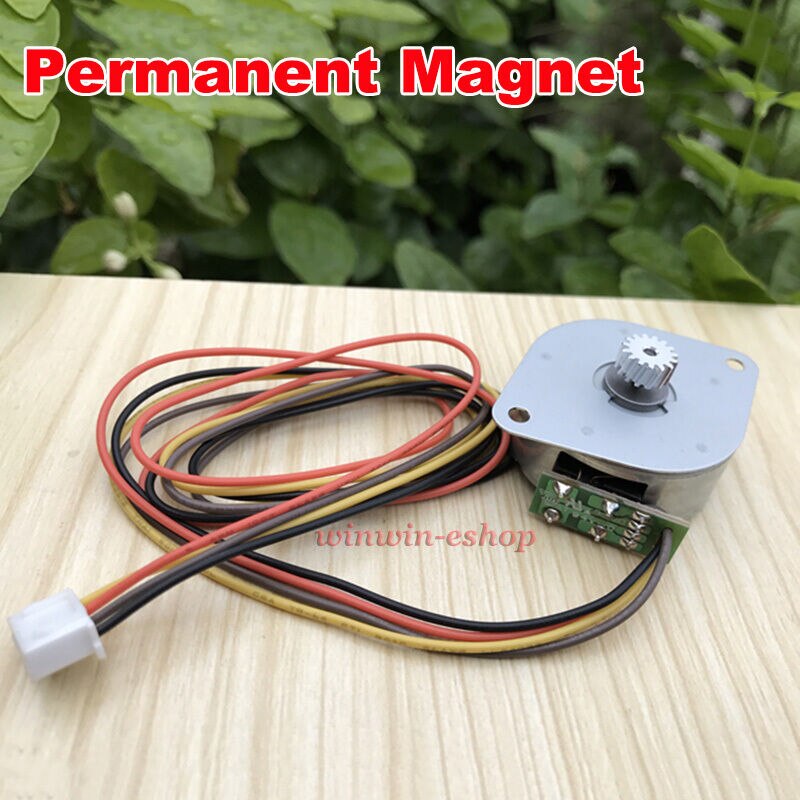 Minebea NMB 35mm Round Stepper Motor With Twill Gear Large Torque 2-phase 4-wire Stepping Motor Large Torque For Printer Scanner