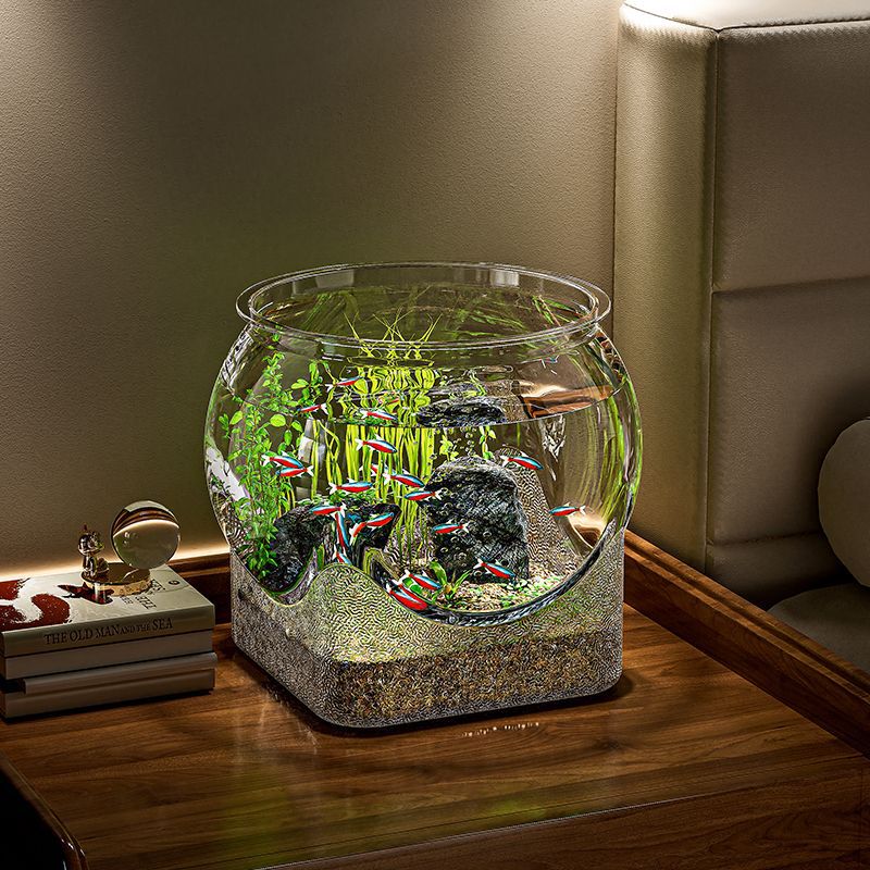 Bol à poisson en plastique robuste et Nicely Betta, petits aquariums pour petits poissons et Reptiles ornementaux, verre haute transparence, bonne vue