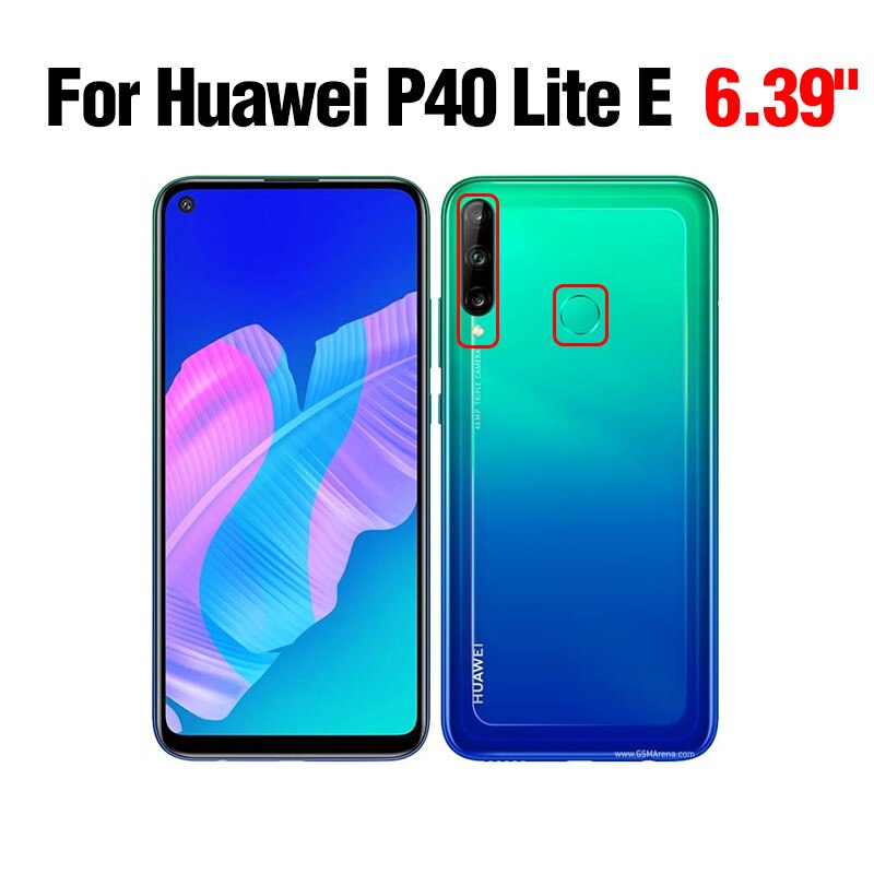 2pcs Tempered Protective Glass For Huawei P40 Lite P20 Pro P30 Light P 20 30 40 P40lite E P20lite P30lite Screen Protector Film: p40 lite E