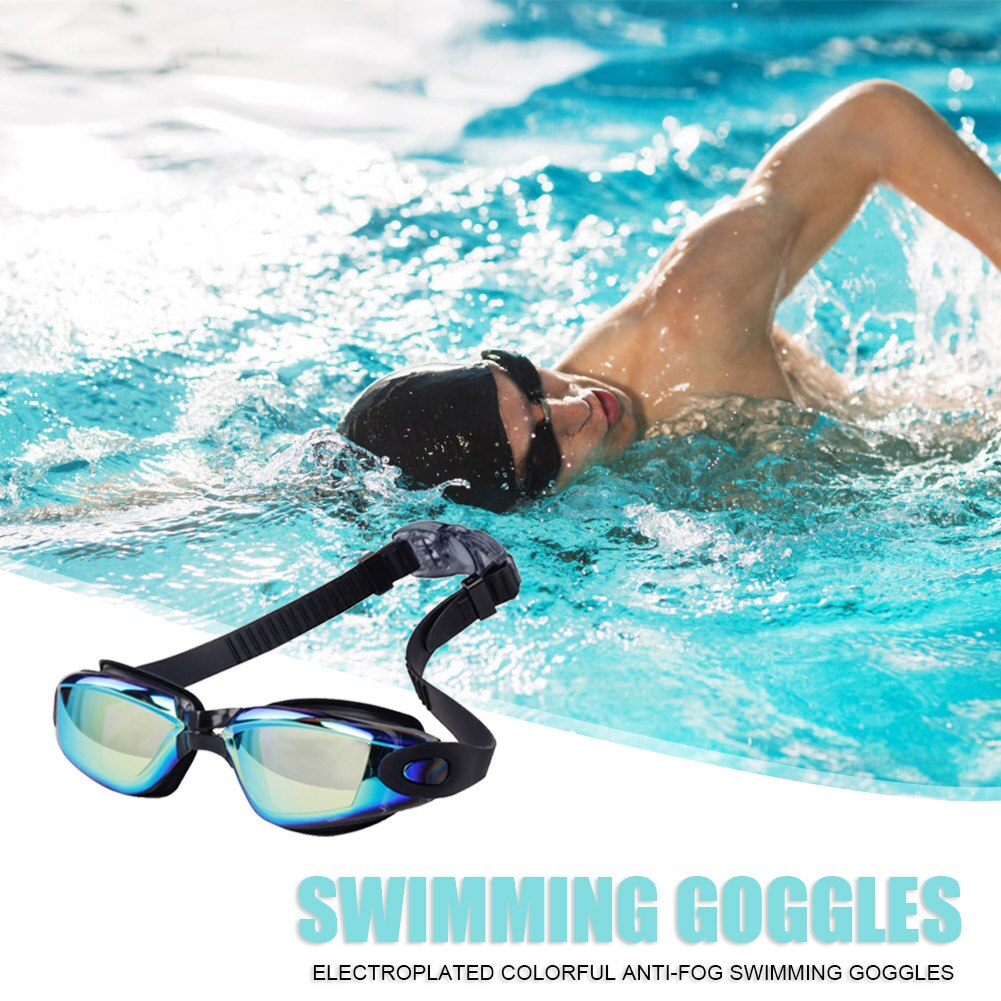 Unisex Galvaniseren Lens Anti-Condens Zwemmen Bril High Definition Waterdicht Uv Beschermen Bril Zwemmen Product