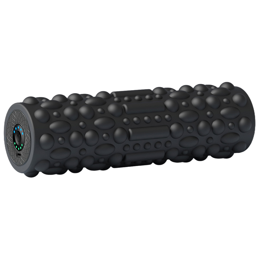 Electric Vibrating Foam Roller Yoga Column Rechargeable Massage Column 5 Modes Exercise Roller for Bodybuilding: black