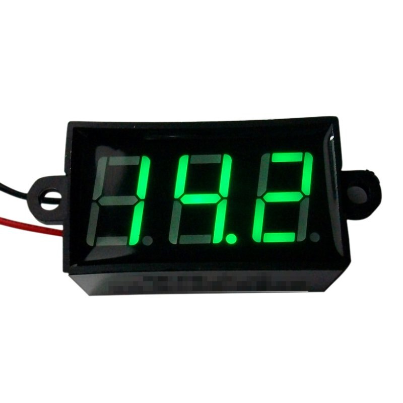 Waterproof 0.28 DC 3.5-30V Mini Digital LED Voltmeter Volt Meter F 12V Car Moto: Green
