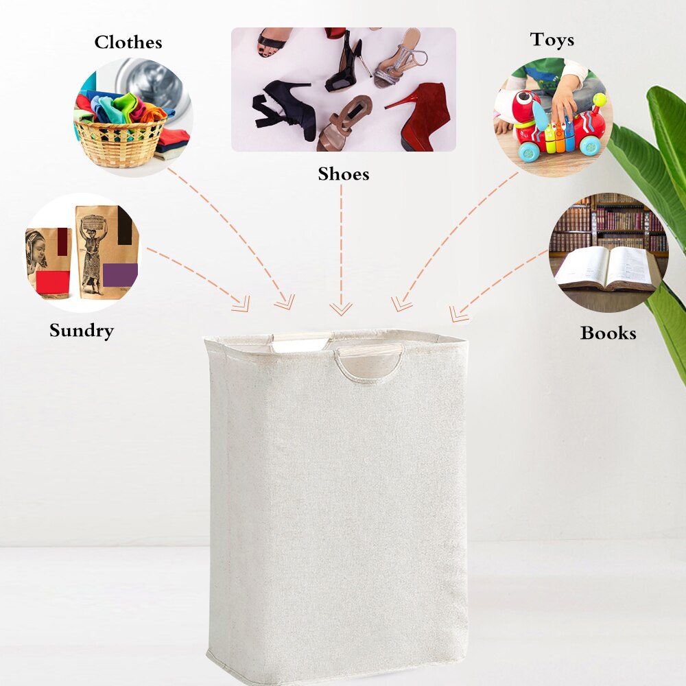 Large Capacity Storage Basket Dirty Clothes Basket Fabric Laundry Basket Portable Storage Basket Household Storage Box Portable