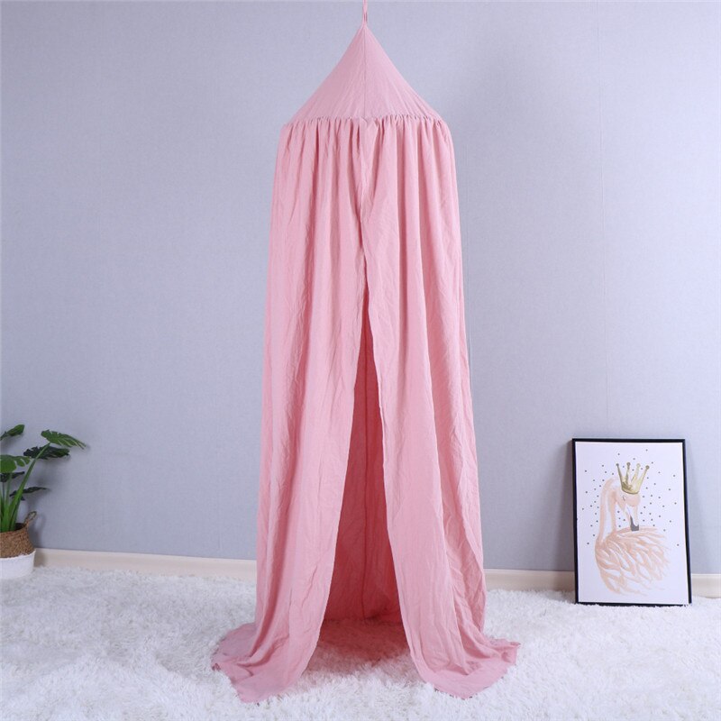 Moustiquaire bébé lit baldaquin tente rideau suspendu dôme literie fille princesse moustiquaire chambre décor pour bébé literie accessoires: Lotus root Pink