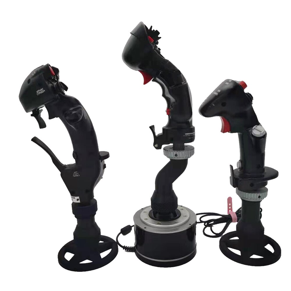 Para a barra de extensão do joystick de thrustmaster para hotas warthog f/A-18C cougar curvado e reto jogo de rotação de 360 ° substituir parte