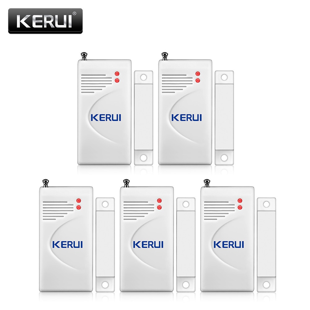 KERUI Wireless Magnetic Door Sensor Detector 433MHz Home Security Window Sensor Work With KERUI K52 W18 G18 W20 Alarm System