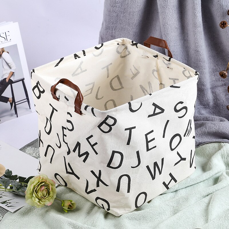 Cube boîte de rangement toile tissu panier de rangement jouet organisateur avec poignées panier pour maison bureau vêtements jouet étagère panier