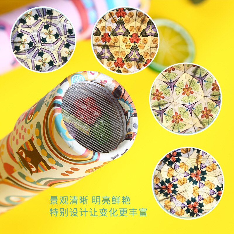 Cartoon Roterende Caleidoscoop Kleurrijke Wereld Magic Kaleidoscope Baby Vroege Educatief Eenhoorn Speelgoed Voor Kinderen