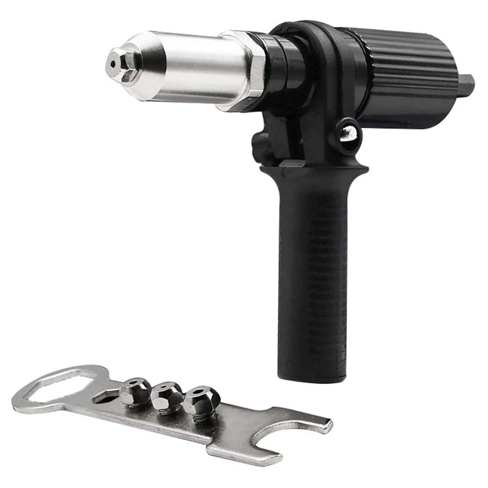 2.4-4.8mm Electric Rivet Gun Riveting Adapter Insert Cordless Rivet Nut Power Tools Kit Riveting Accessories for Electric Drill