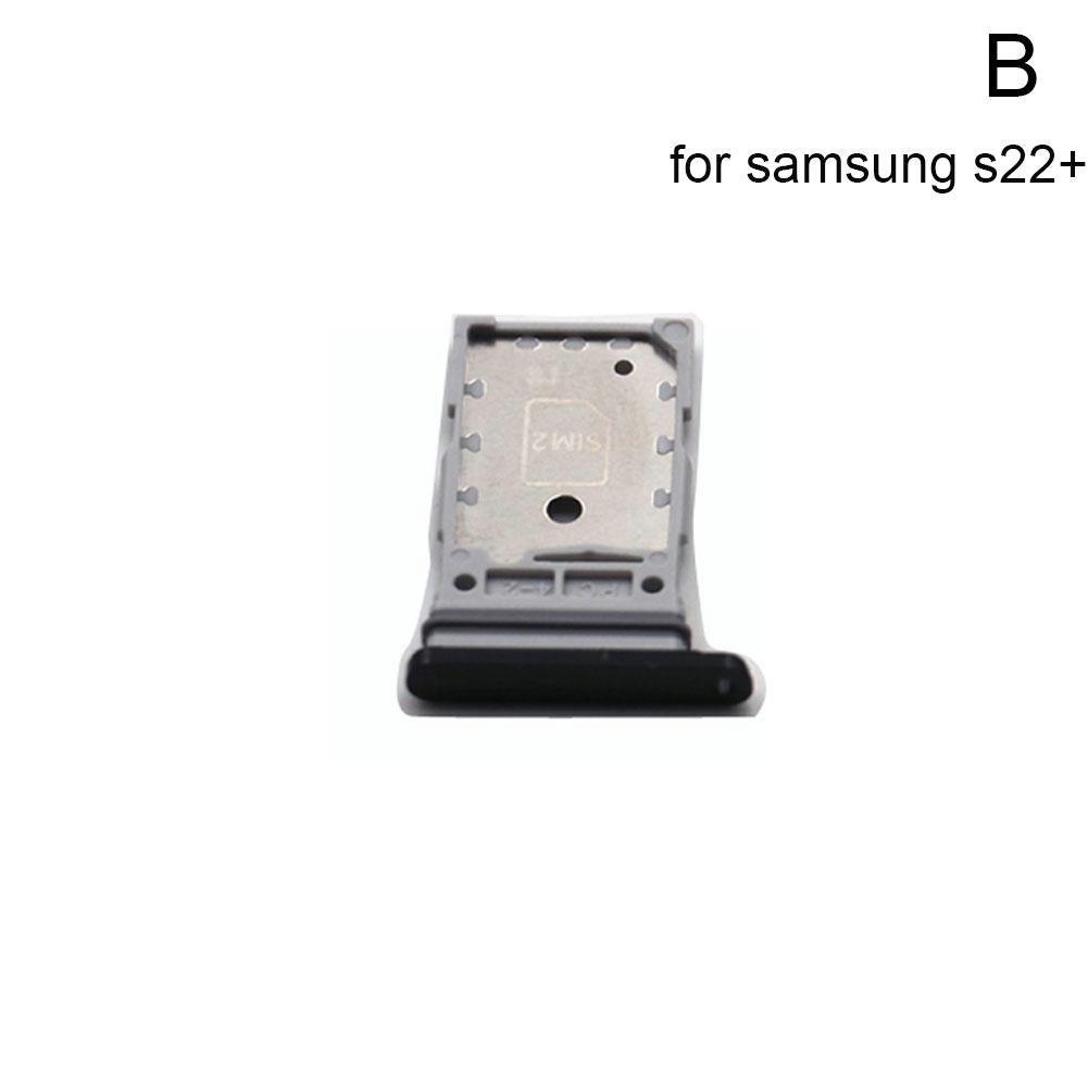 Sd Sim Card Trays Voor Samsung Galaxy S22 Serie Mini Telefoon Kaarthouder Sim Chip Reader Card Slot Houder Lade zilver Zwart Q5S2