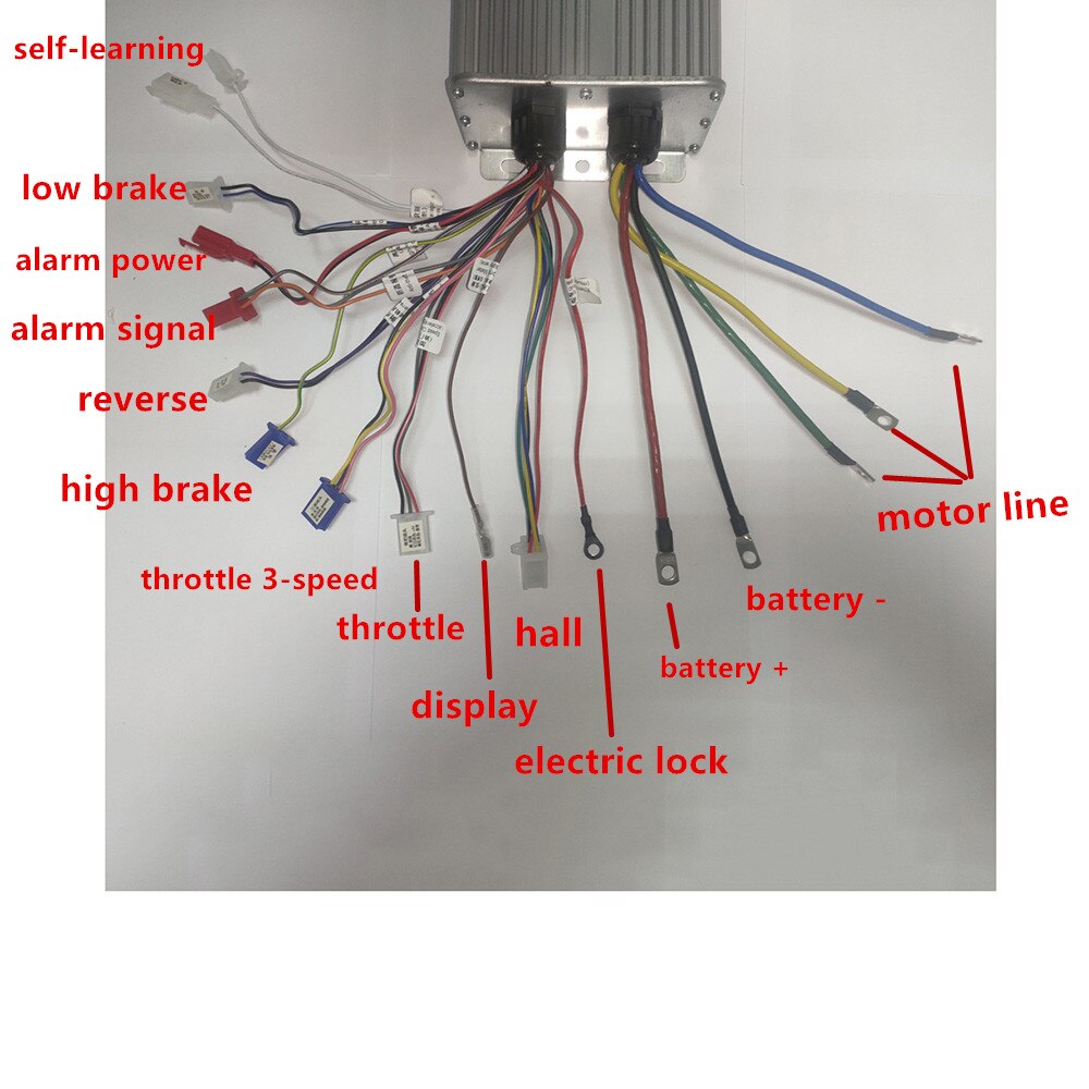 48v 60v 72v 84v 2000w hub motor controller 24 mos max 60a til elektrisk cykel/trycycle/e-scooter/motorcykel/bldc motor controller