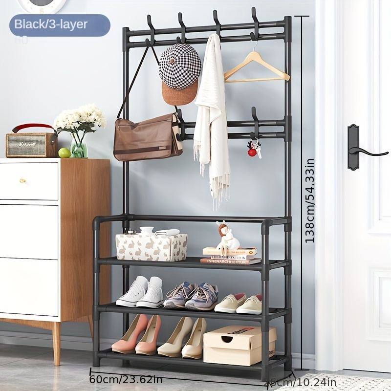 Clothes Hanger Multi-ayer Shoer Rackr Doorway Hangers Shoe Shelf Coat Rack Clothes Hat Hangers Shoe Rack Multi-ayer Shoes Racks