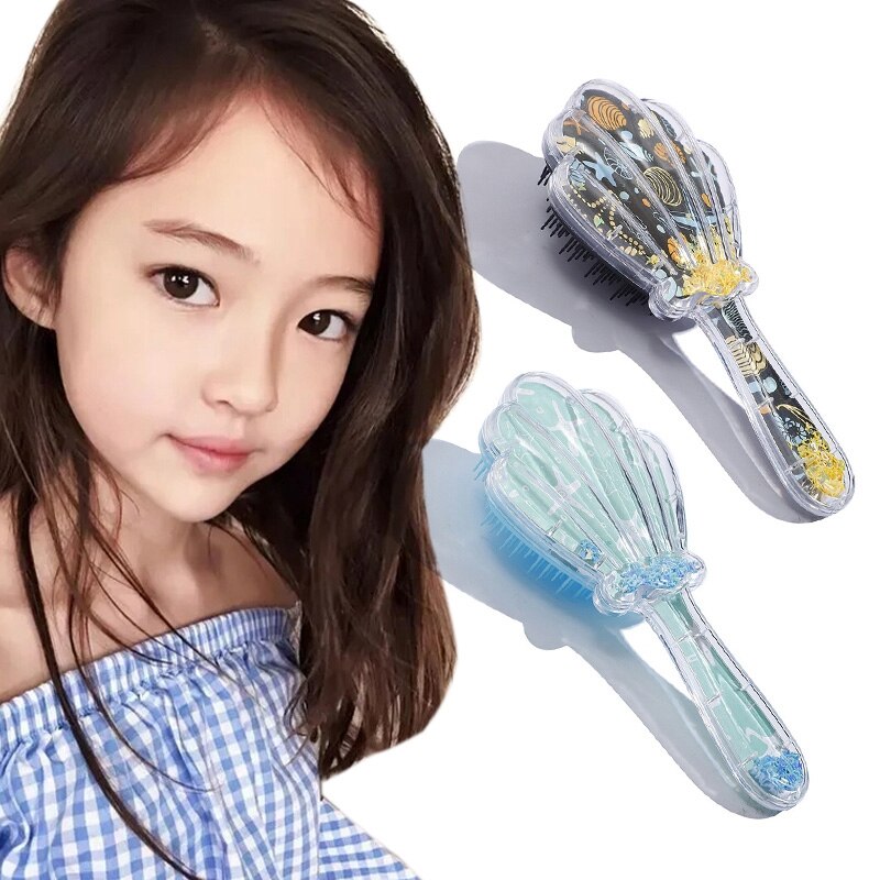 Baby Meisje Haar Borstel Anti-Statische Massage Kammen Cartoon Prinses Haar Kinderen Borstel Mooie Baby Meisje Care Haar Kam haar Accessoires