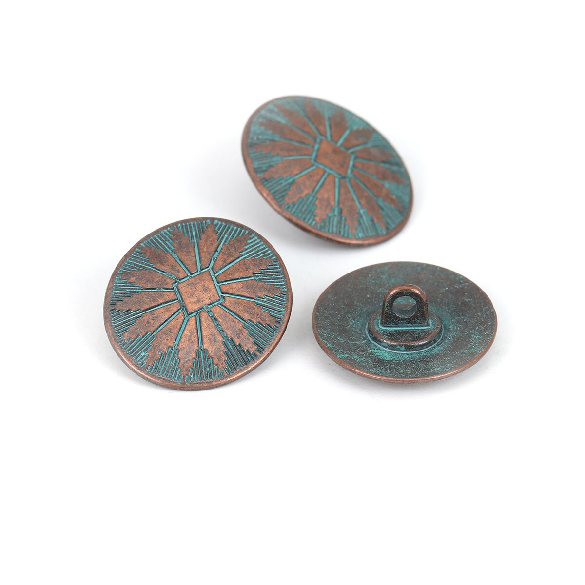 10 stk vintage oval rund metal patina syning skaft knapper nødlidende antik kobber farve knap til diy tøj dekoration