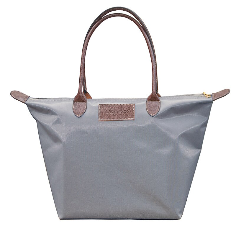 Strand Tote Bag Mode Vrouwen Canvas Сумка Женская Grote Capaciteit Oxford Doek Schouder Boodschappentas Grote Size Handtas: Grey