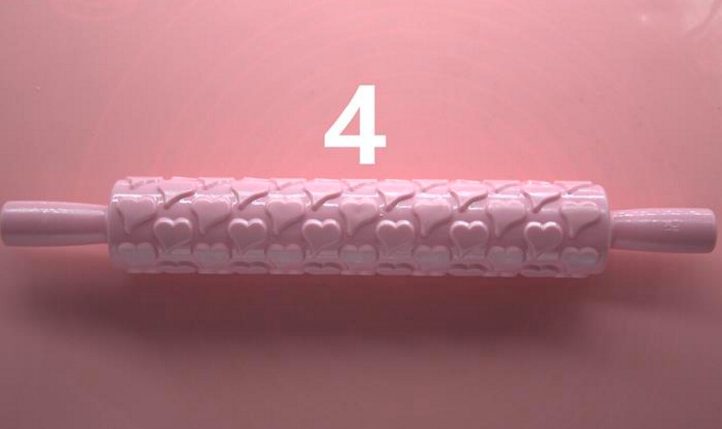 14 Styles Pastic Non-stick Fondant Cake Embossing Roller Sugarcraft Decorating Lace Rolling Pin DIY Kitchen Cooking Tool D794: 4