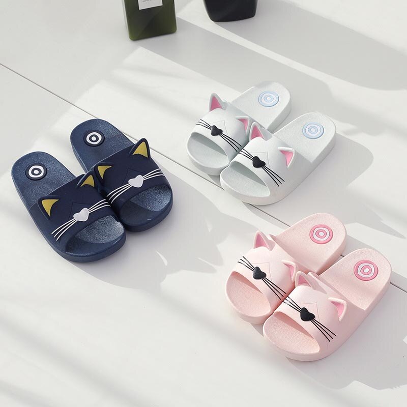 Katt söta tofflor bebis pojke flicka barn sommar strand vatten inomhus hem skor barn utomhus sandaler