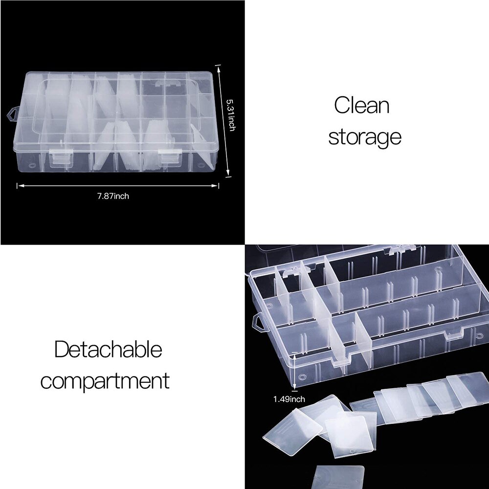 36Grid Embroidery Floss Cross Stitch Organizer Box with Floss Winder Embroidery Organizer Box Cross Stitch Craft Sewing Tools