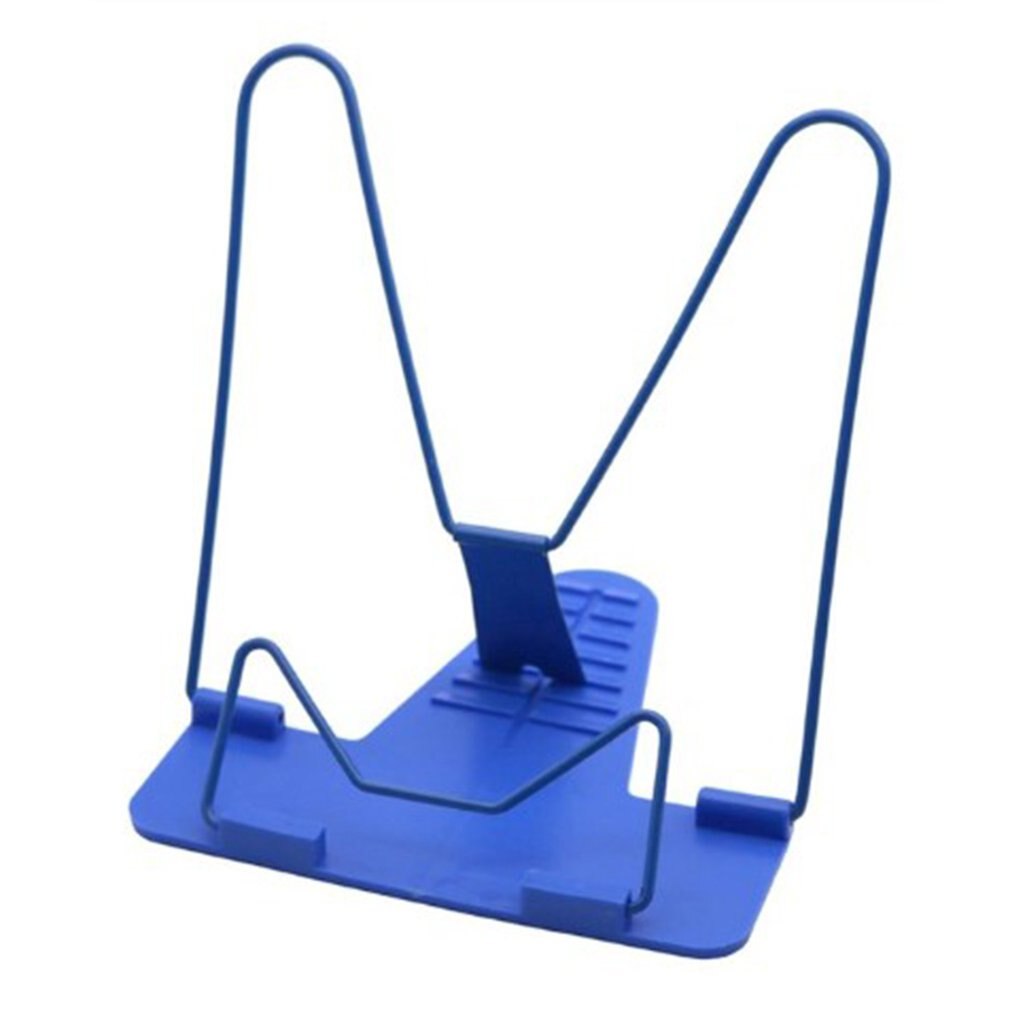 Boekensteunen Draagbare Opvouwbare Verstelbare Boekensteunen Boekenplank Anti-Bijziendheid Lezen Boekenplank Bestand Rack Base Lezen Boekenplank: blue