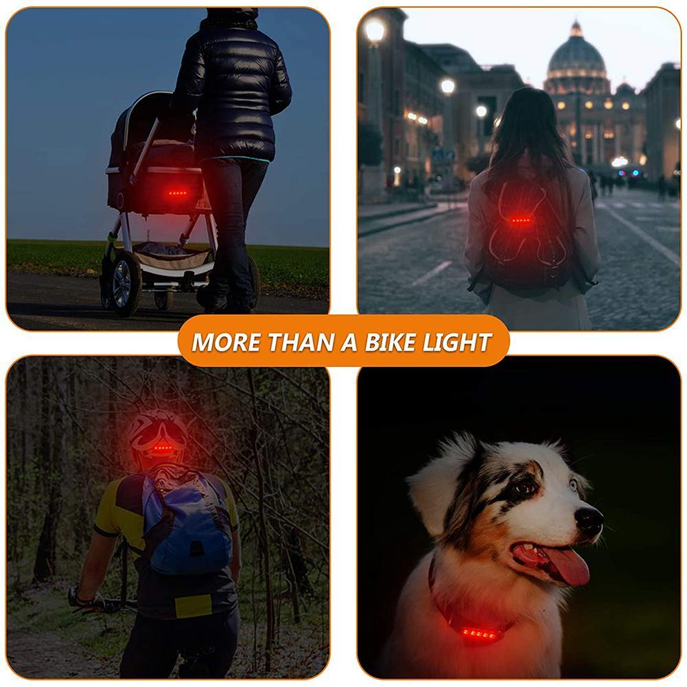 Rode Fiets Achterlicht Usb Oplaadbare Clip-On Led Lamp Fietsen Outdoor Mtb Fiets Achterlicht Veiligheidswaarschuwing flash Lamp