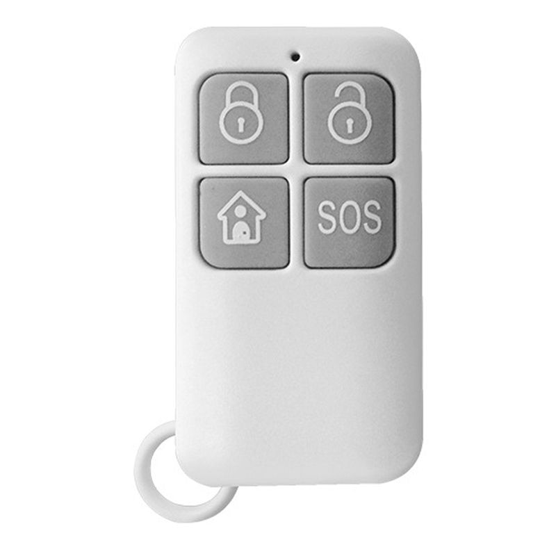 Smart Home Burglar Alarm Accessories 43hz Wireless Remote Control 4 Key Remote Control: Default Title