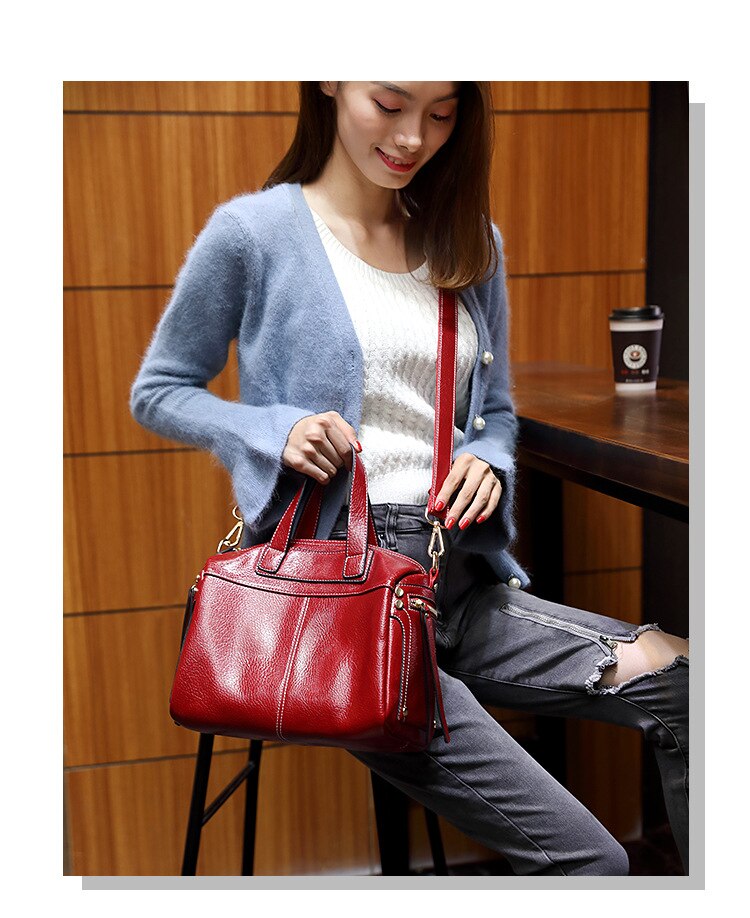 Women's Retro Bill of Lading Shoulder Bag Women's Bag Oblique Satchel