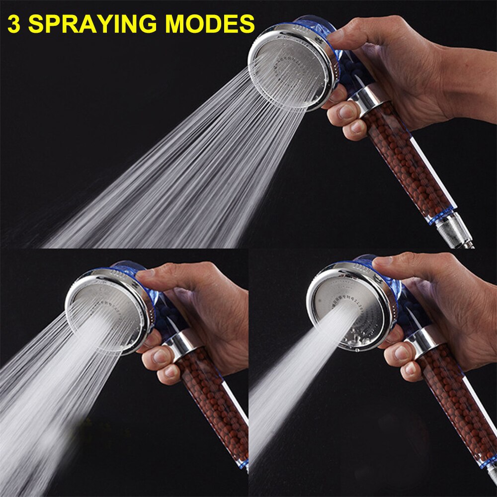 Handheld Shower Head High Pressure Filter Bath Sprinkler Sprayer Shower Nozzle Water Saving shower head set shower had led
