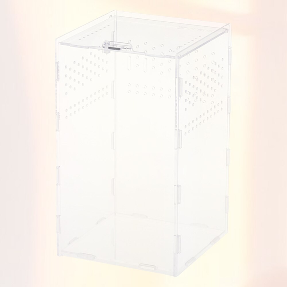 1Pc Reptile Breeding Box Acrylic Box Insect Feeding Box Insect Nest for Creeper Insect: Default Title