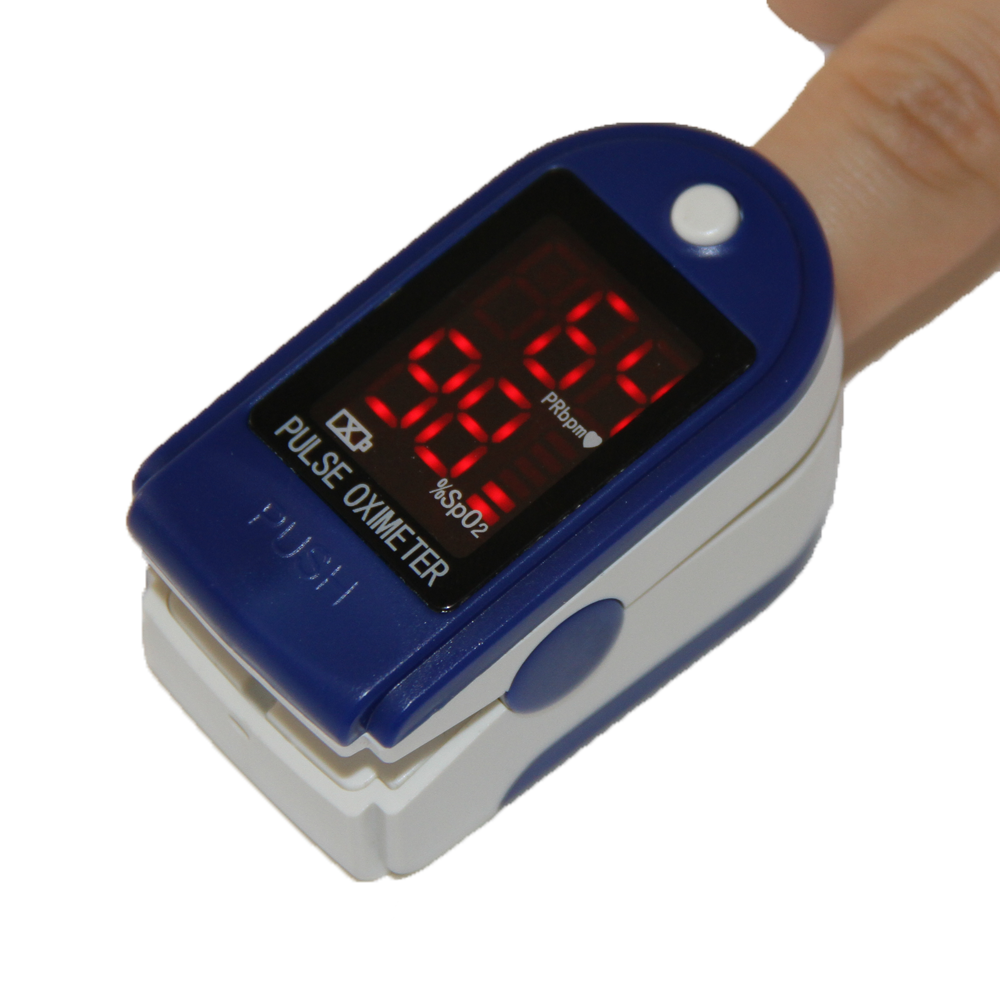 Oximetro De do Pulse Oximeter Blood Saturometro Monitor SPO2 PR Pulso Portable Pulsioximetro: Blue LED
