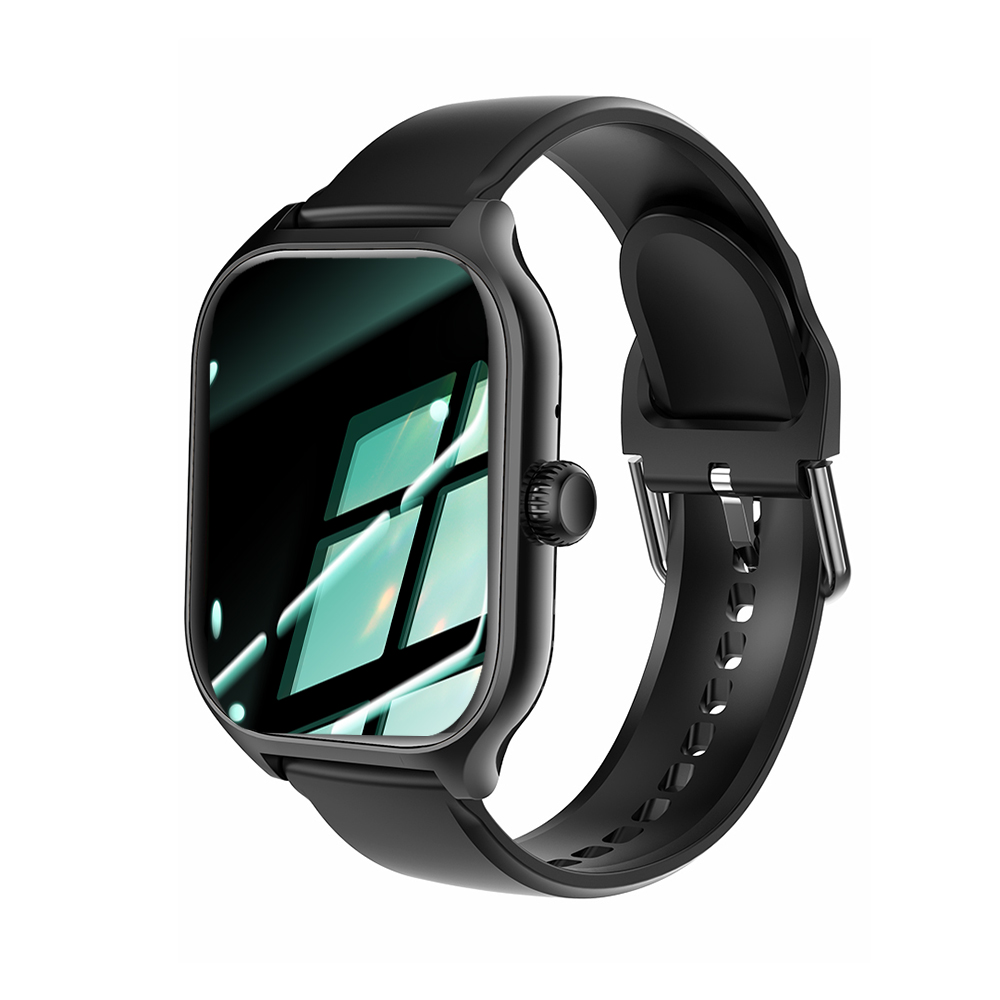 Nowe luksusowe smartwatchi mężczyźni pełny ekran połączenie Bluetooth prezent walentynkowy budzik niestandardowe zdjęcie zegarek śledzący zdrowie kobiety 2025: czarny