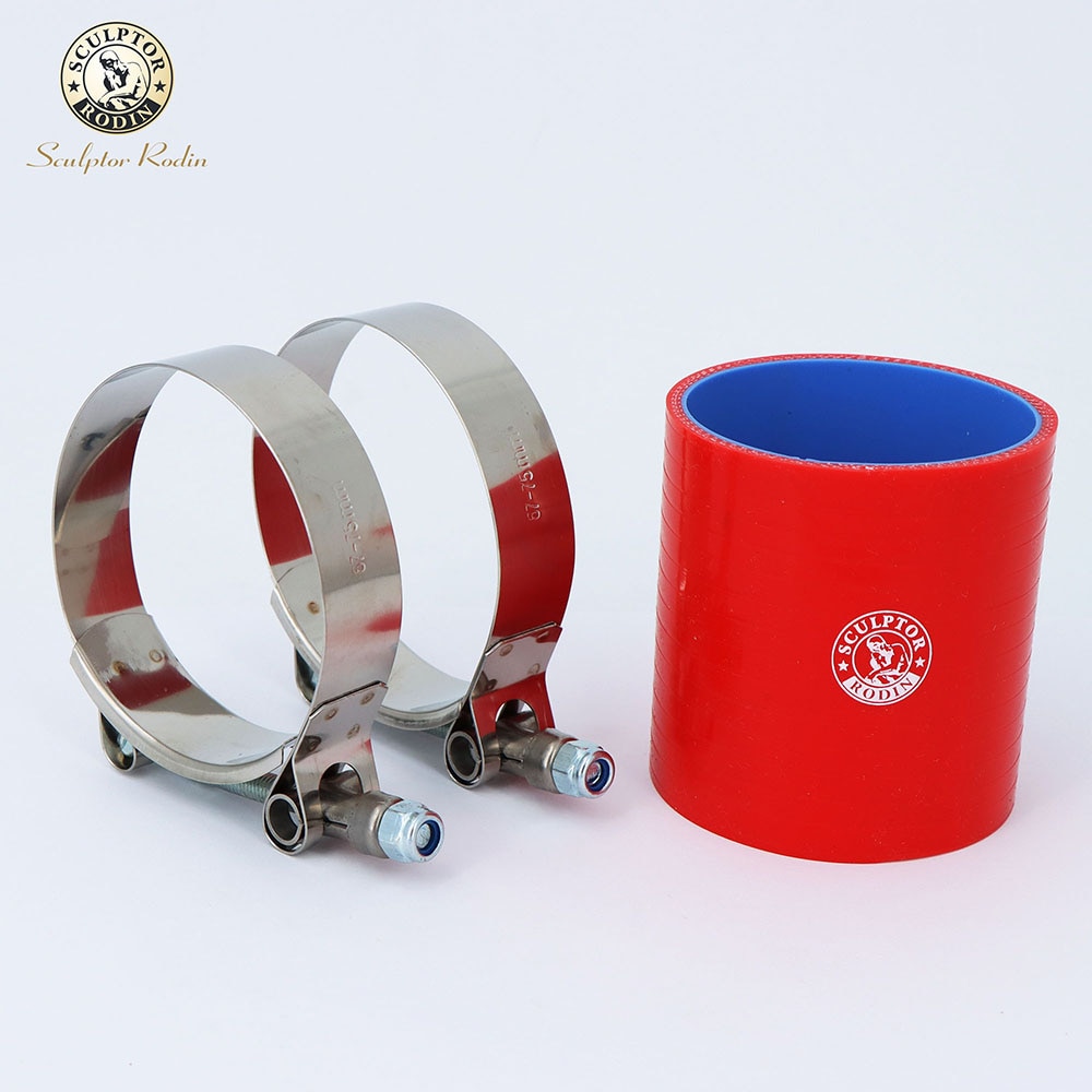 2PCS 304 Stainless Steel T-Bolt Turbo Silicone Hose Clamp SilconeT Bolt Clamp T Hose Pipe Clamp
