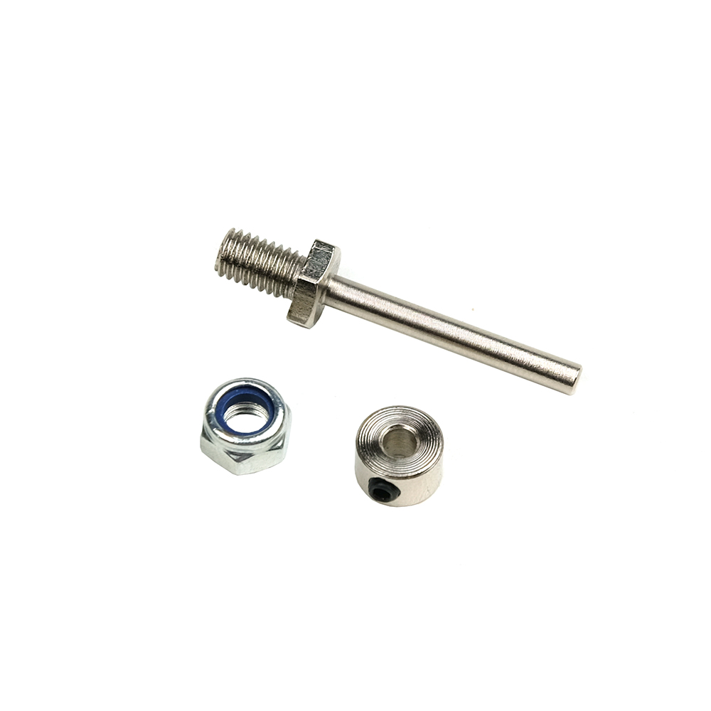 1 par de ejes de rueda, eje de acero con tuercas de tope de diámetro 3/4/5/MM, conjunto de tren de aterrizaje, repuestos de rosca M5/M6/M8 para modelo de avión RC