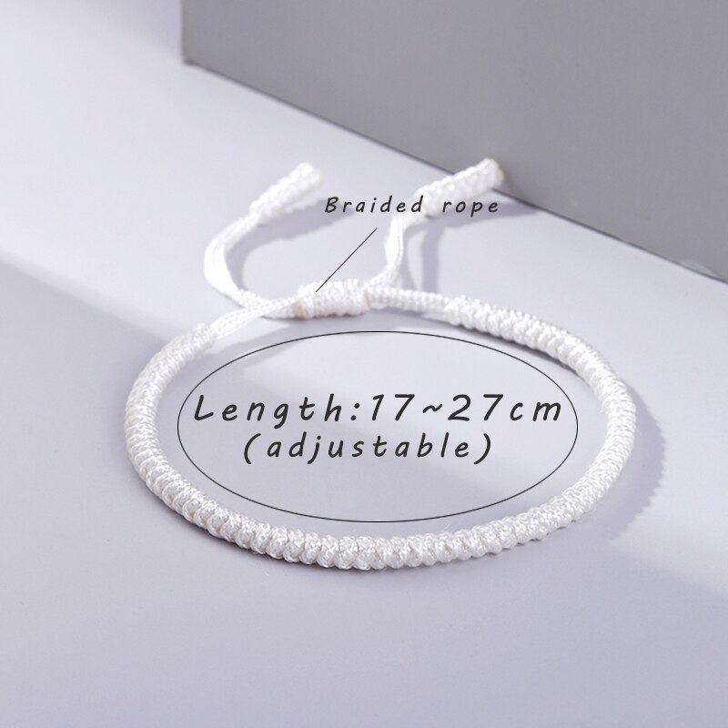 Vintage zwarte knoopjes touw armband voor dames heren tibetaanse boeddhistische bedel handgemaakte geweven armbanden en bangles sieraden