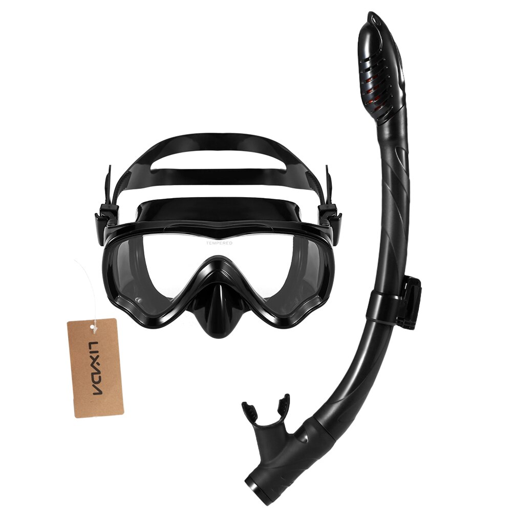 Lixada Kids & Adults Scuba Diving Mask and Snorkel Set - Easy Breath Dry Snorkel