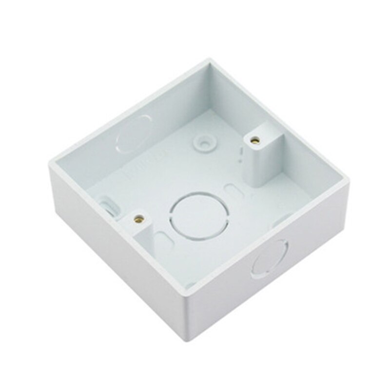 Type 86 switch socket base set with junction box surface open mounting bottom box wall switch socket dark box white switch fitti