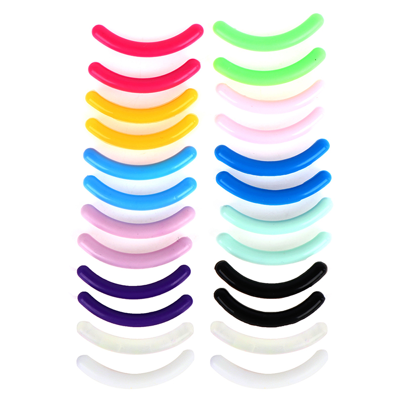 20 stuks damesmode navulling wimperkruller rubber elastische vervanging pad siliconen gel clip pads oogmake-up gereedschap