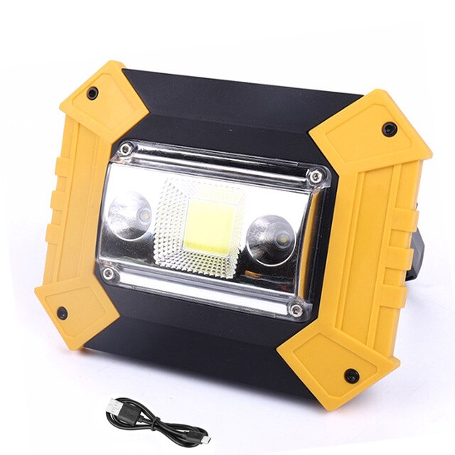 400W Portable Work Light Portable Spotlight Cob Work Lamp Rechargeable Flashlight Waterproof Camping Lamp Outdoor Searchlight: Package D