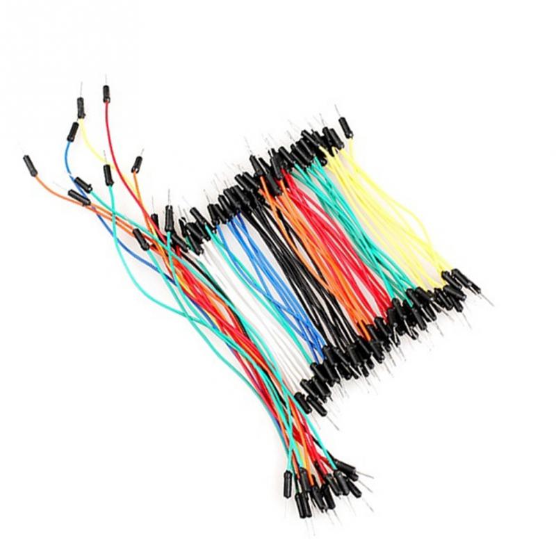 65 stks/partij Jump Wire Kabel Man op Man Flexibele Jumper Draden voor Arduino Broodplank DIY Starter Kit Broodplank Draden