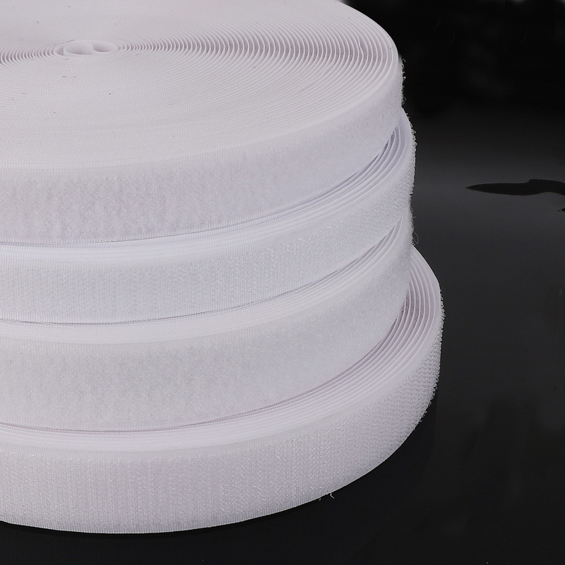 2 meters/partij 16mm/20mm/25mm/30mm/40mm breedte Wit kleur Haak en Lus Tape/Roll-Naaien Tape (Niet Lijm)