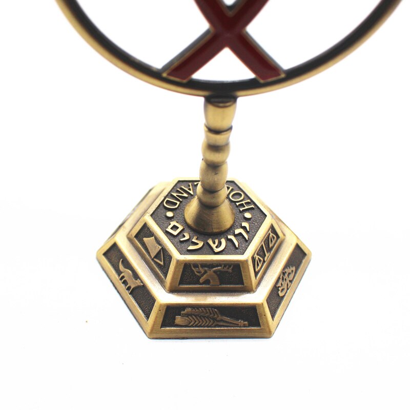Kynttilänjalat menorah metalli kynttilälyhty kynttilänjalka messinki 7 haara 12 heimoa