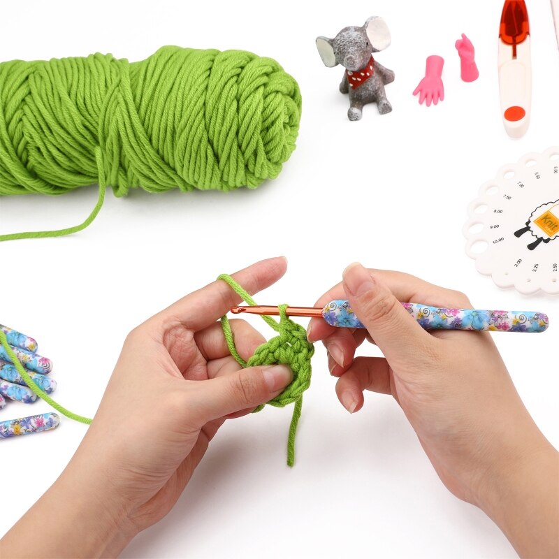 Juego De 8 Ganchillos Con Mango De Bambú Susan Bates - Ideales Para Crochet Cómodo