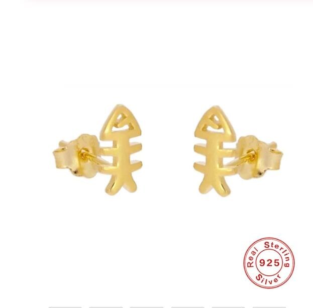 100% 925 sterling sølv petitguld flere stilarter øreringe til kvinder små øreringe fine smykker brincos  a30: 4