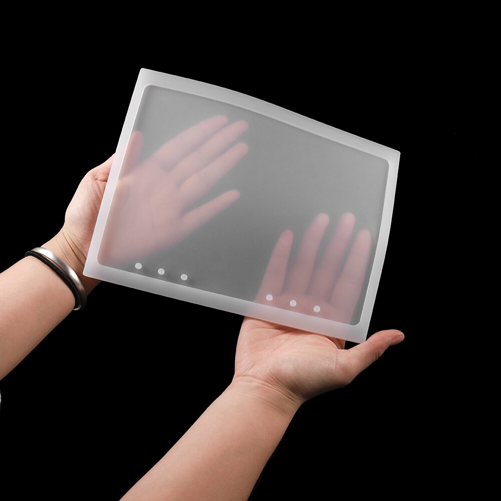 A5 a6 a7 diy-kristall-notizbuchhüllen-harzformen-uv-epoxid-silikonform-gießwerkzeugset zur herstellung handgefertigter transparenter bücher