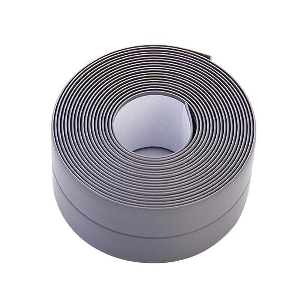 Pvc Zelfklevende Tape Keuken Waterdicht Meeldauw-Proof Sink Joint Spleet Sticker Badkamer Muur Afdichting Gereedschap Steken Strip: Gray