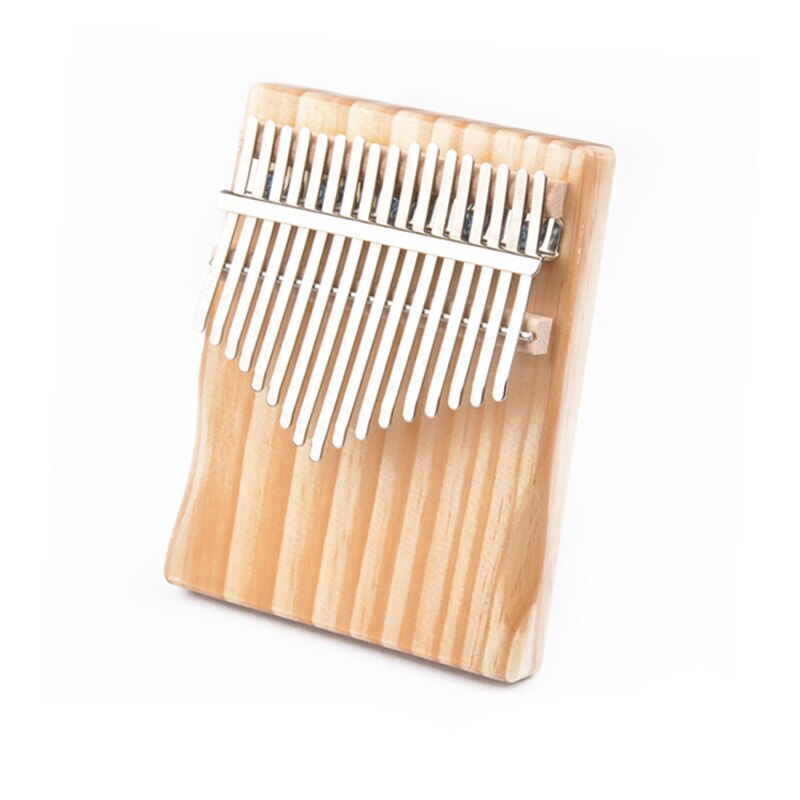 17 Keys Kalimba Thumb Piano Finger Flexible Piano African kalimba Made By Single Board Wood Mahogany Musical Instrument For Kids: nude wood