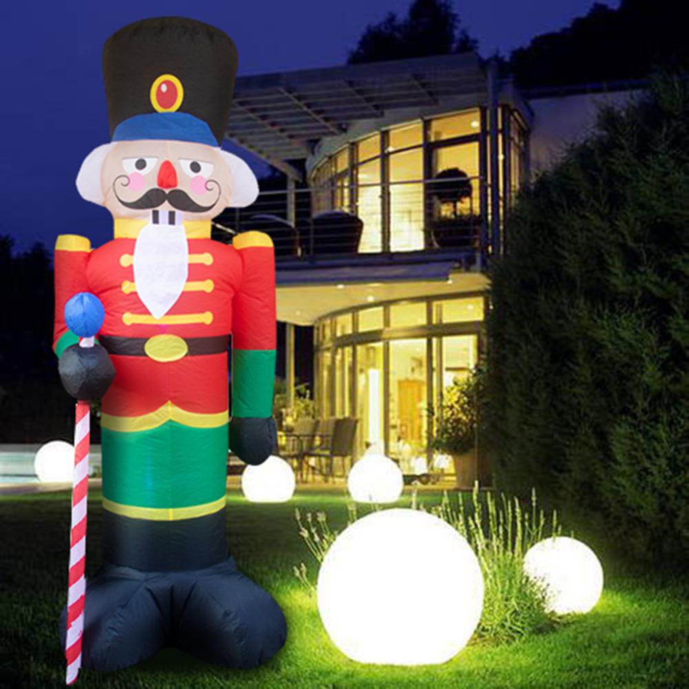 4.9 Voet Tall Verlichte Kerst Opblaasbare Sneeuwpop Met Hoed Led Yard Art Decorat Speelgoed Voor Kerst Inflable Navidad