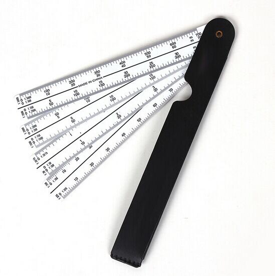 plastic straight plotting scale ruler measuring clothing grading ruler Engineering drawing for 20cm