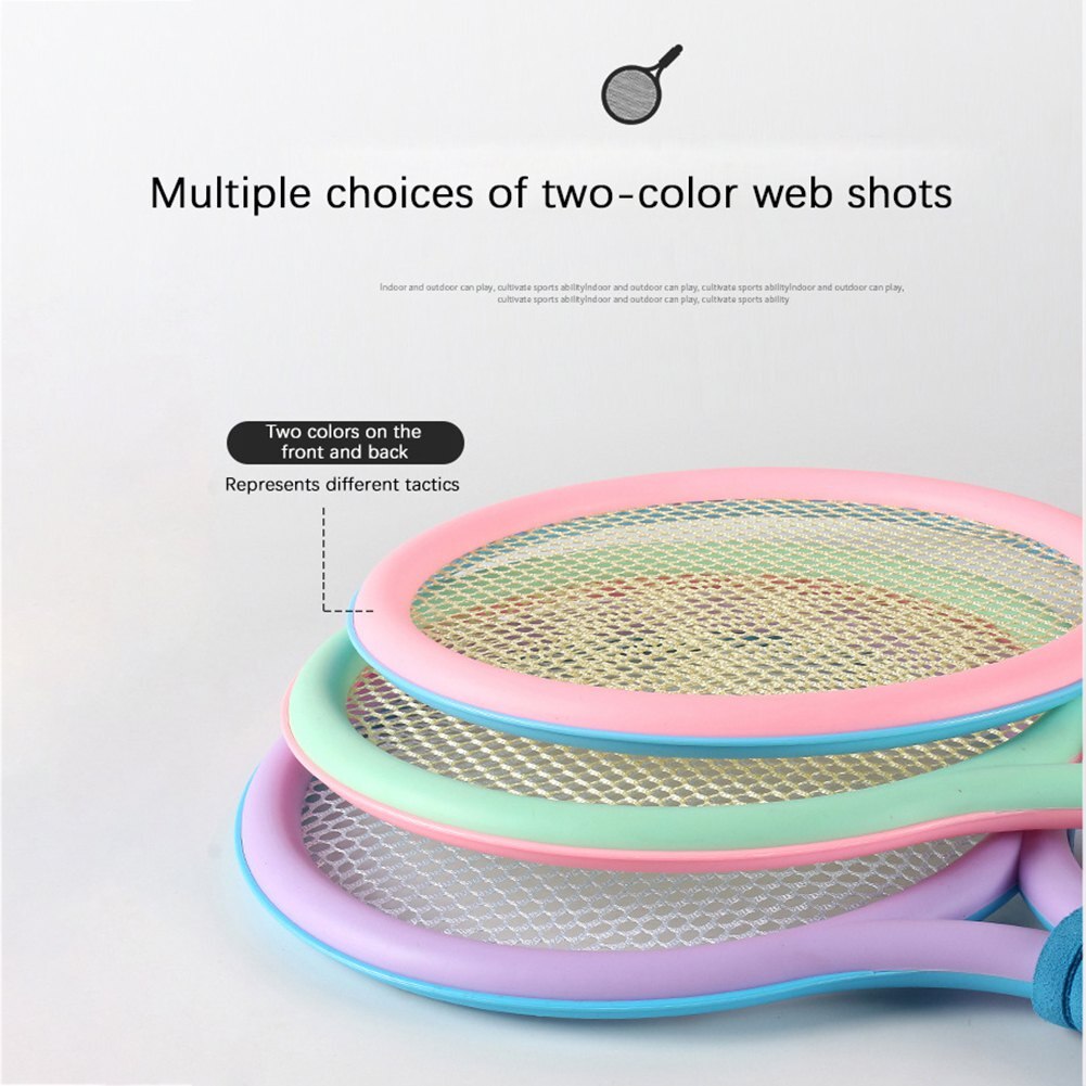 Plastic Racquet Tennis Rackets with Balls for Children Toddler Training Sport Tennis Racquet Set Outdoor School Accessories