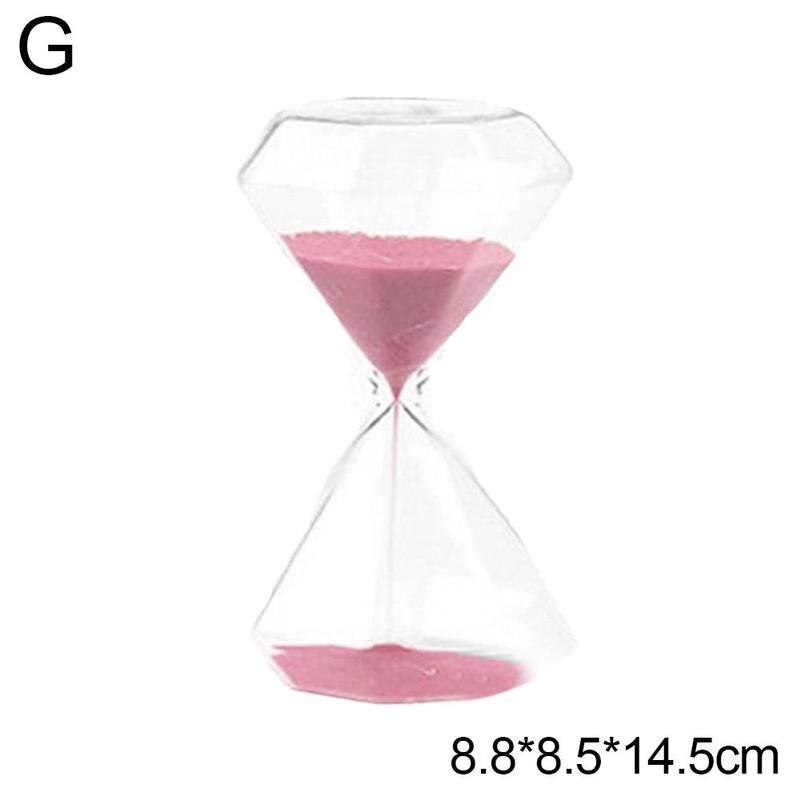 5/15/30 Minutes Diamond Timer Desk Table Clock Decorative Sand Timer Sand Home Ornaments M4S1: Pink / 5min