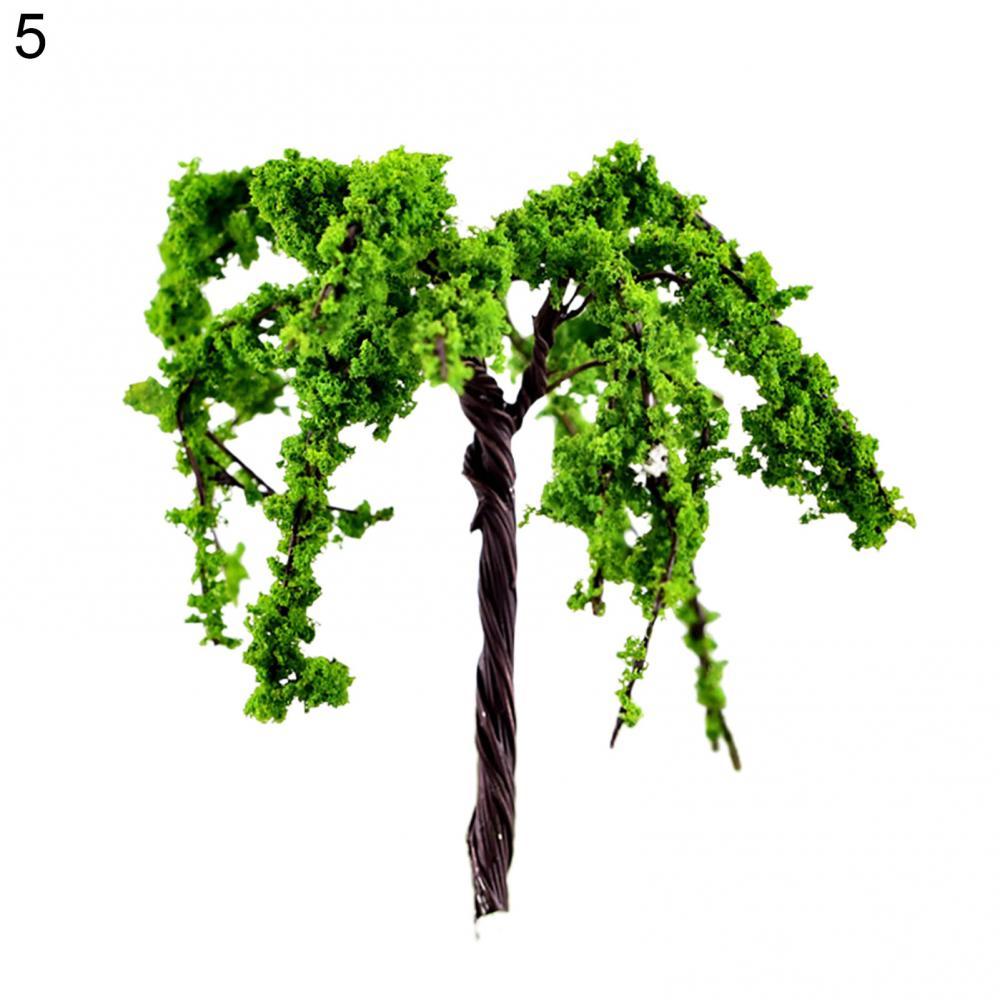 Artificial Pink Tree Willow Miniature Fairy Garden Home Houses Decoration Mini Craft Micro Landscaping Decor DIY Accessories: 05